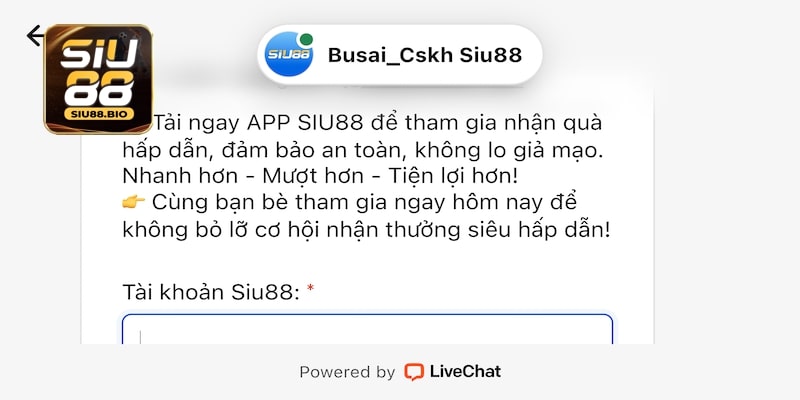 Siu88 luôn hỗ trợ khách hàng tận tâm