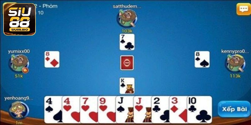Tips chơi game bài phỏm Siu88 thắng bất bại